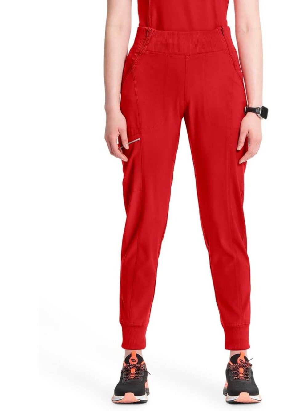 Women's Mid Rise Jogger Scrub Pants with 5 Pockets - Comfortable & Stylish